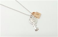 Collana Lorenza Gioielli Donna Fantasia in Oro bianco Zirconia CL657415 - CL657415